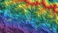 Rainbow Colored Topographic Map Royalty Free Stock Photo