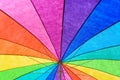 Rainbow Colored Umbrella Background Royalty Free Stock Photo