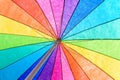 Rainbow Colored Umbrella Background Royalty Free Stock Photo