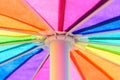 Rainbow Colored Umbrella Background Royalty Free Stock Photo