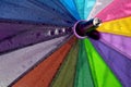 Rainbow Colored Umbrella Royalty Free Stock Photo