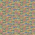 Rainbow colorful bird feather braid seamless pattern texture background