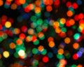 Rainbow colorful blur christmas lights background.abstract Lights unfocused blur light dots black Royalty Free Stock Photo