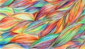 Rainbow colorful braids waves pattern texture background vector Royalty Free Stock Photo