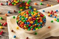 Rainbow Colorful Candy Coated Chocolate Royalty Free Stock Photo