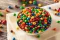 Rainbow Colorful Candy Coated Chocolate Royalty Free Stock Photo