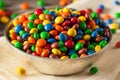 Rainbow Colorful Candy Coated Chocolate Royalty Free Stock Photo