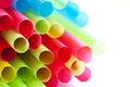 Rainbow colorful drinking straws Royalty Free Stock Photo