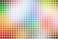 Rainbow colors abstract rounded mosaic background over white Royalty Free Stock Photo