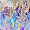 Rainbow colors created a abstakt  soap film,  soap bubble, background Royalty Free Stock Photo