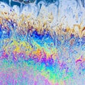 Rainbow colors created a abstakt  soap film,  soap bubble, background Royalty Free Stock Photo