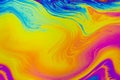 Rainbow colors. Psychedelic multi colored patterns background. Photo macro shot of soap bubbles Royalty Free Stock Photo