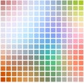 Rainbow colors rounded mosaic background over white square Royalty Free Stock Photo