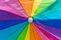 Rainbow colors of umbrella