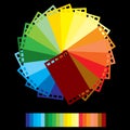 Rainbow colour film Royalty Free Stock Photo