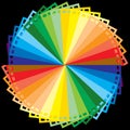 Rainbow colour film Royalty Free Stock Photo