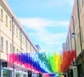 The rainbow coloured high-street