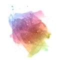 Rainbow coloured watercolour texture Royalty Free Stock Photo