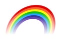 Rainbow colourful vector illustration on white background