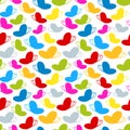 Rainbow colours seamless butterfly pattern