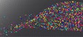 Rainbow Confetti Festive Vector Wallpaper.