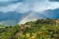 Rainbow in Coroico Royalty Free Stock Photo
