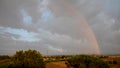 Rainbow on the countryside