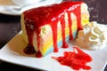 Rainbow crape cake