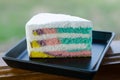 Rainbow crepe cake