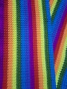 rainbow crochet blanket