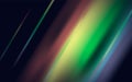 Rainbow crystal light leak flare reflection. Colorful optical rainbow lights beam lens flare leak overlay streaks. Vector