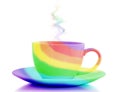 Rainbow cup Royalty Free Stock Photo