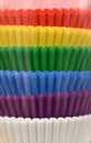 Rainbow Cupcake Liners Royalty Free Stock Photo