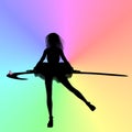 Rainbow Dancer Royalty Free Stock Photo