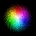 Rainbow design with splash of rays Royalty Free Stock Photo