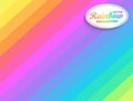 Rainbow diagonal background.