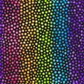 Rainbow dots seamless pattern