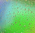 Rainbow Drops Water Rain Background Royalty Free Stock Photo