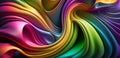 Rainbow dynamic abstract wavy background, beautiful texture, colorful background texture, generated ai