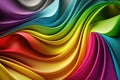 Rainbow dynamic abstract wavy background, beautiful texture background, colorful texture, generated ai