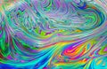 Rainbow effect, multicolored trippy psychedelic abstract