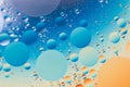 Rainbow effect oil and water abstract background