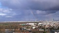 Rainbow on Eiffel Tower, Paris, France