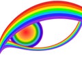 Rainbow eyes Royalty Free Stock Photo