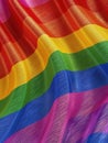 Rainbow Fabric Close-Up Royalty Free Stock Photo