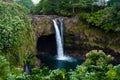 Rainbow Falls Big Island Hawaii Royalty Free Stock Photo