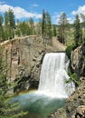 Rainbow Falls, Devil`s Post-pile National Monument Royalty Free Stock Photo