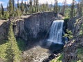 Rainbow Falls, Devil`s Postpile National Monument Royalty Free Stock Photo