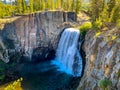 Rainbow Falls in Devils Postpile National Monument Royalty Free Stock Photo