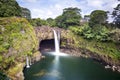 Rainbow falls in Hawaii Royalty Free Stock Photo